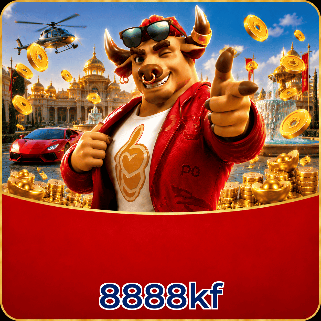 8888kf Logo - Bônus com Rollover Justo